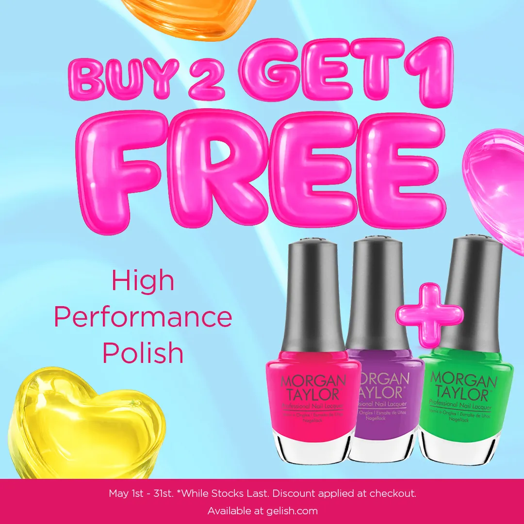 Stock Up for Summer Buy 2 get 1 free across all Morgan Taylor Polish